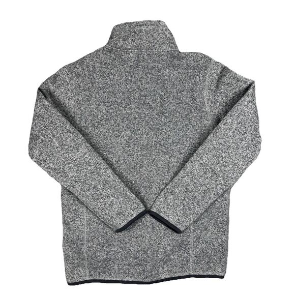 Patagonia Youth Sweatshirt Size XL Heather Gray Soft Fleece Mock Neck 1/4 Zip - Picture 2 of 16